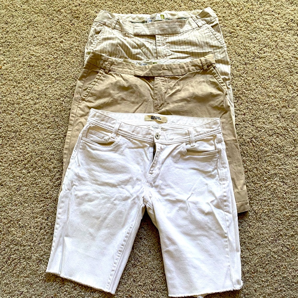 Bundle of 3, Ladies Burmuda Shorts Size 10